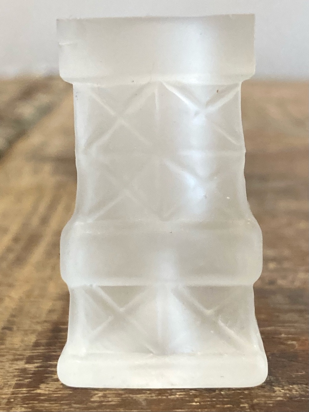 Frosted Glass Chimney (??) 1 3/4” Tall - Picture 2 of 11
